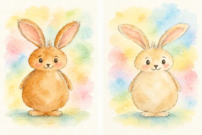 Aquarell Ethan und Dajwen